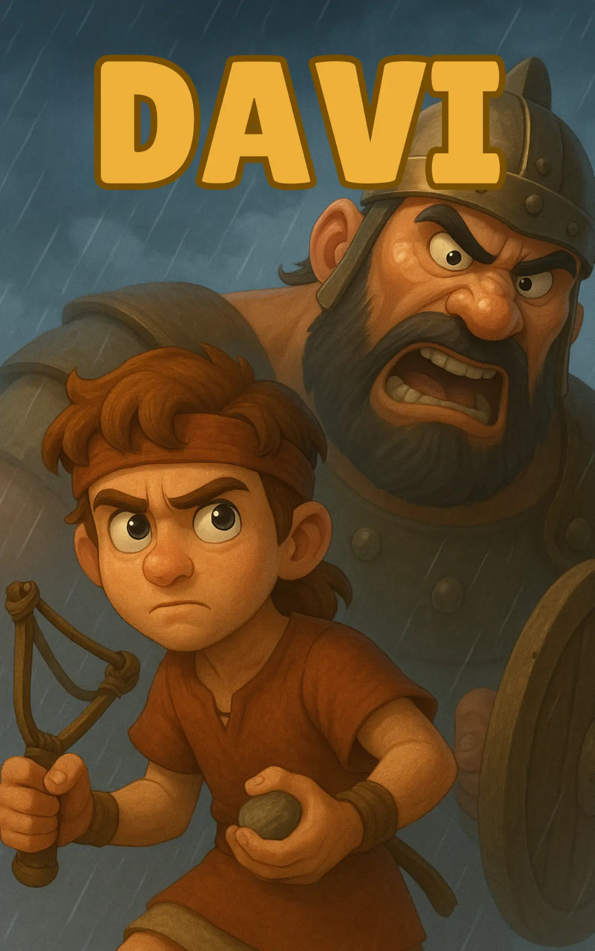 Historia animada de David y Goliat